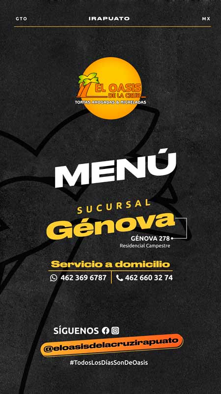 Menú Suc. Génova